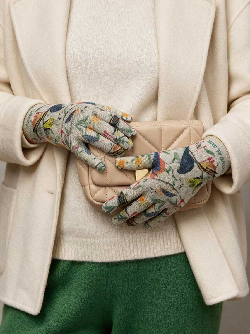 Gloves Small Birds of Chile - Double Design