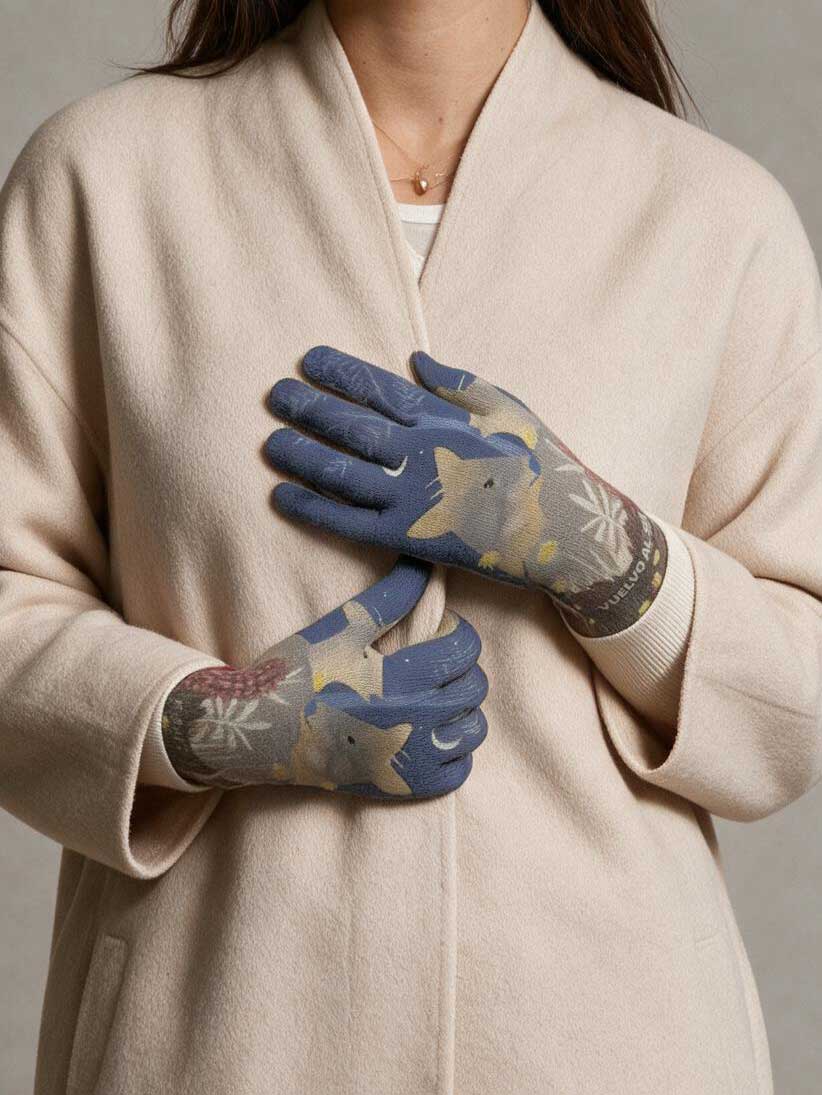 Guantes Pudúes en la Noche - Doble Diseño