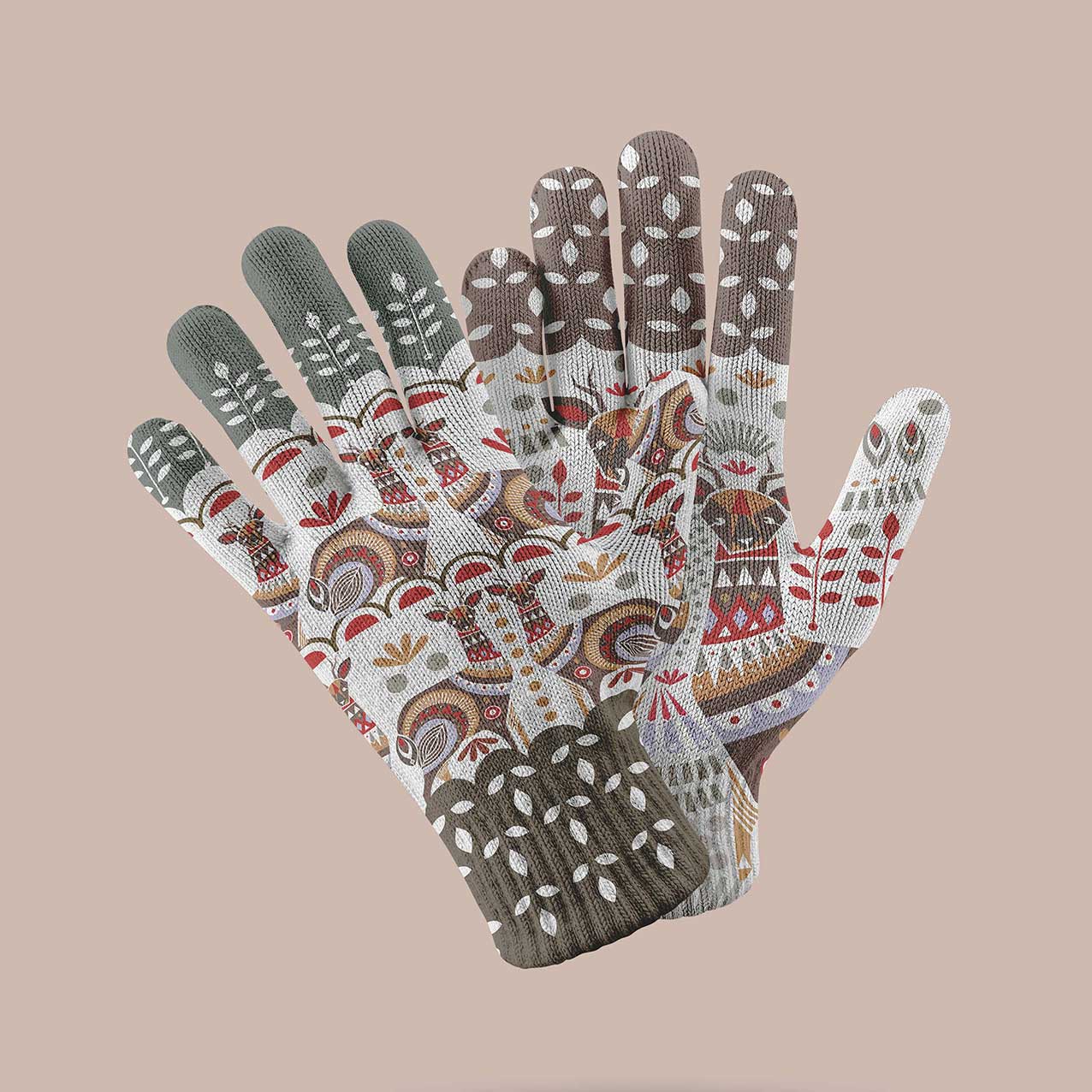 Guantes Huemul Tierra- Doble Diseño