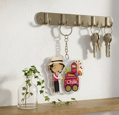 Llavero Acrílico Organillero