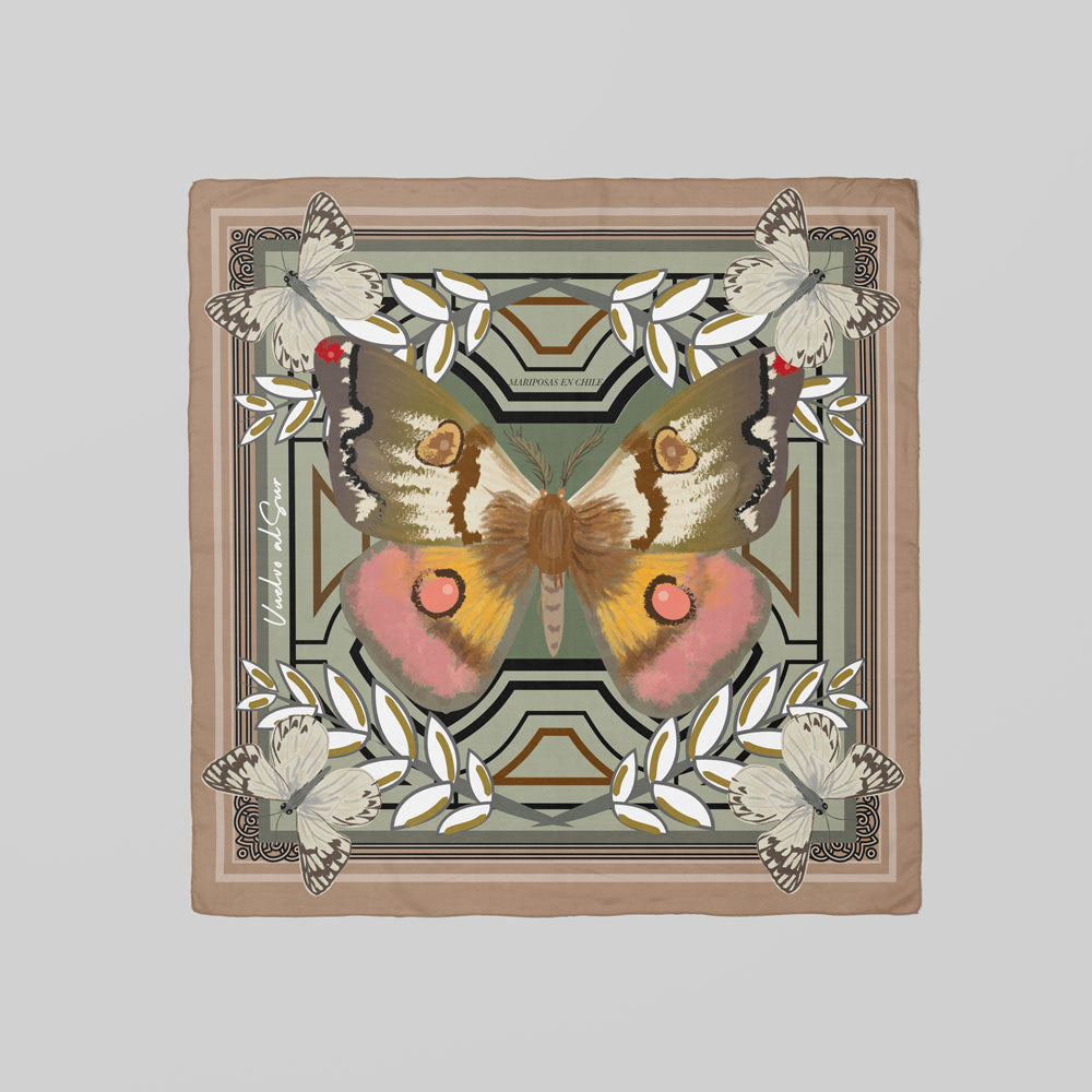 Pañuelo Mariposa Búho 80