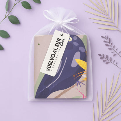 Small Birds at Sunset Scarf Gray 80 