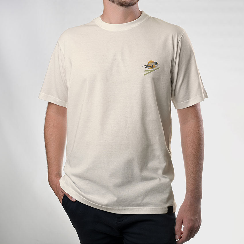 Polera Hombre Aves de Chile. Al Sur del Mundo. Espalda