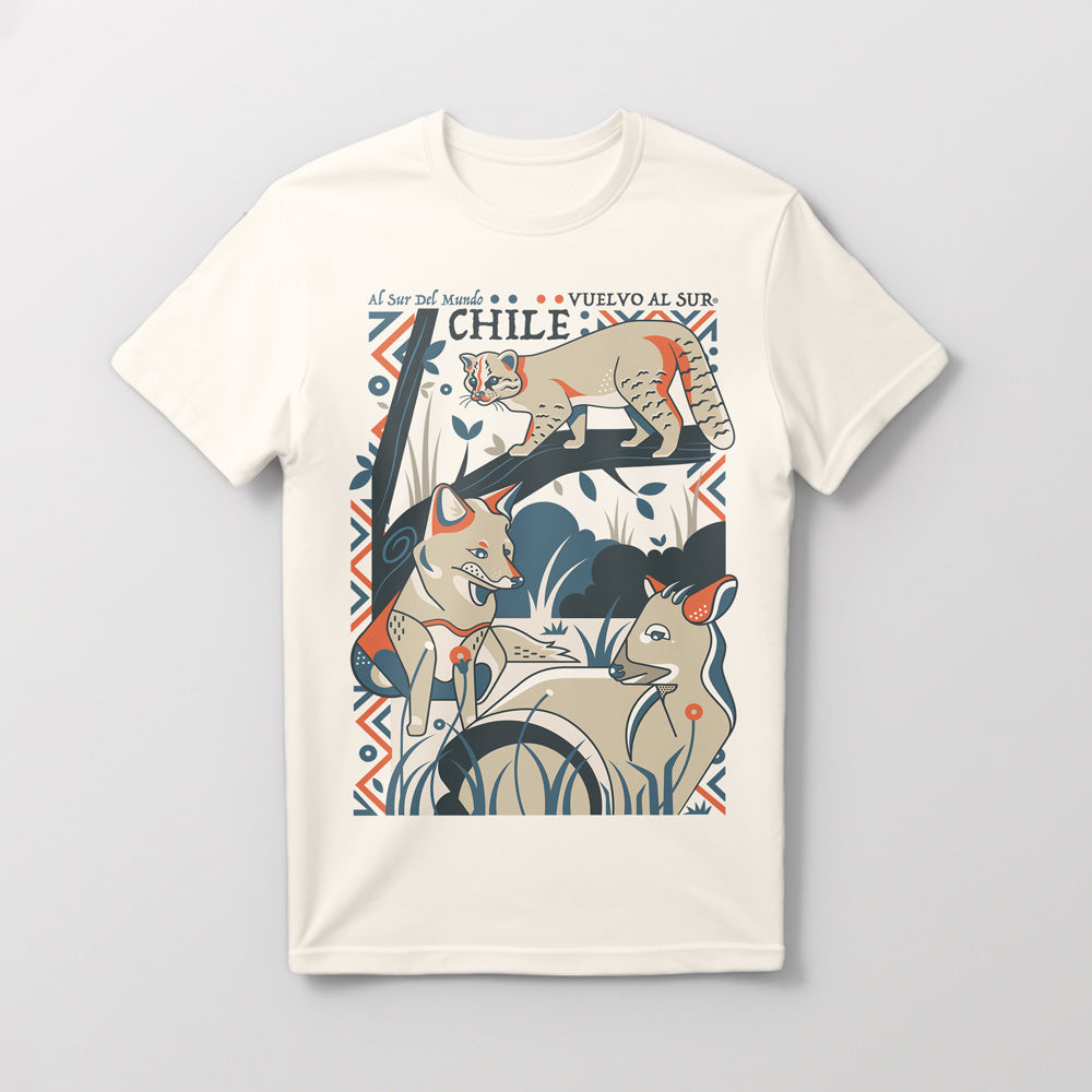 Polera Hombre Bosques de Chile Frente