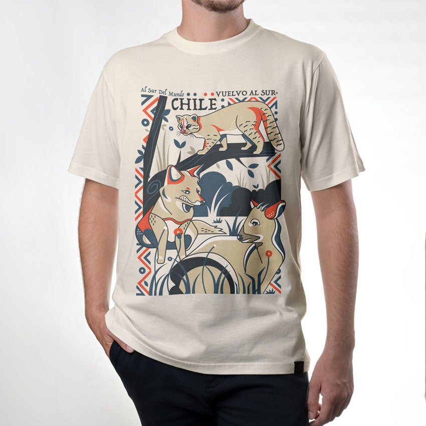 Polera Hombre Bosques de Chile Frente