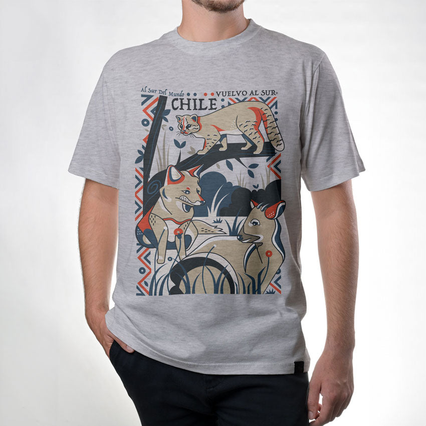 Polera Hombre Bosques de Chile Frente