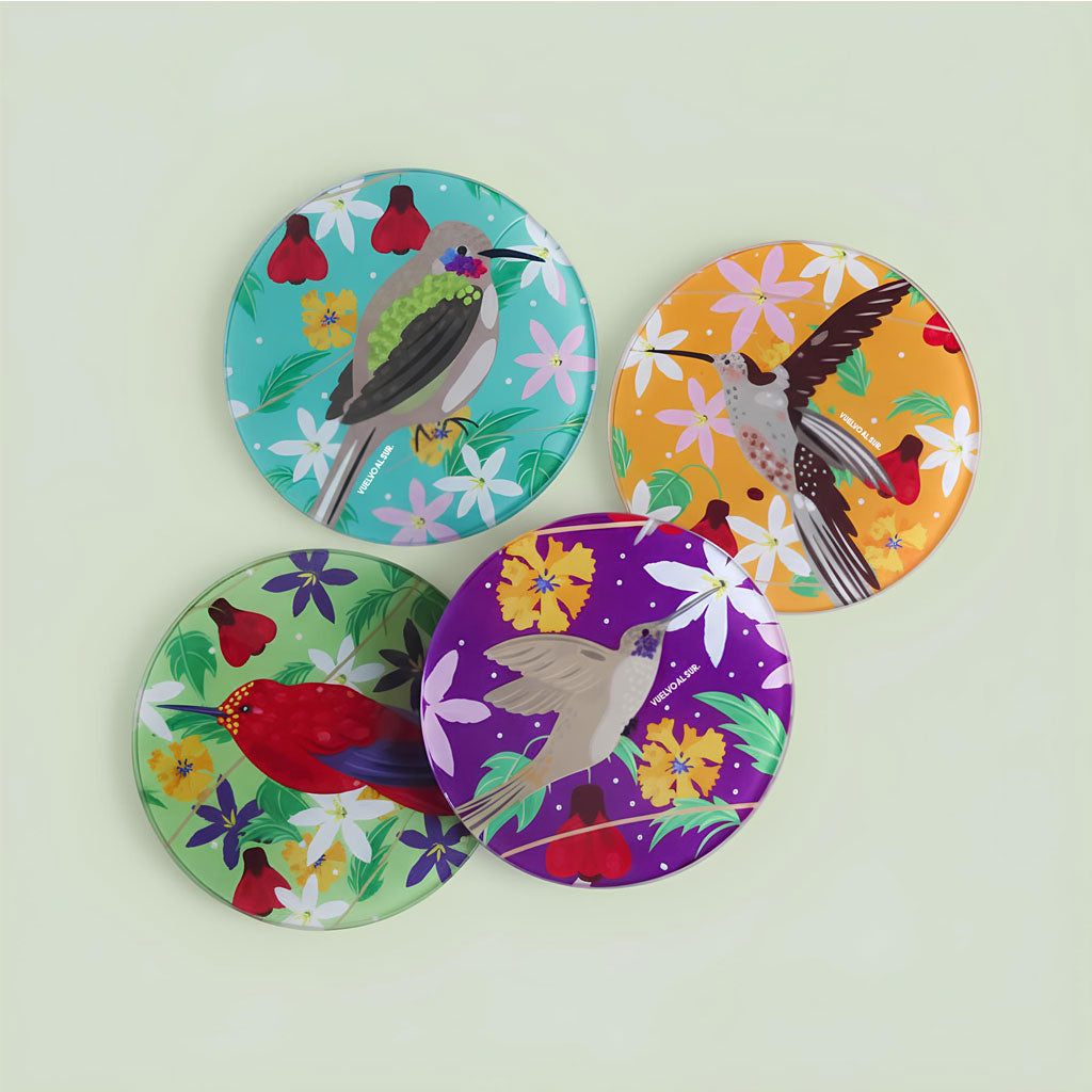 Hummingbird Coaster Set