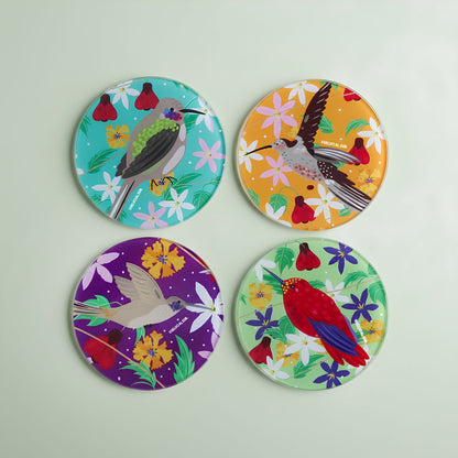Hummingbird Coaster Set