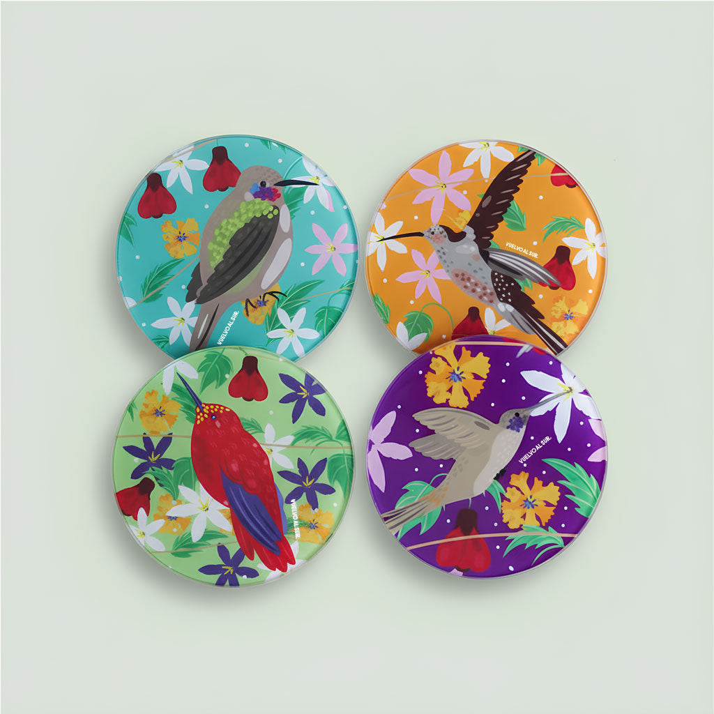 Hummingbird Coaster Set