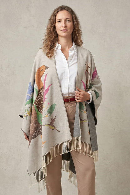 Ruana con Alpaca Caiquenes del Sur