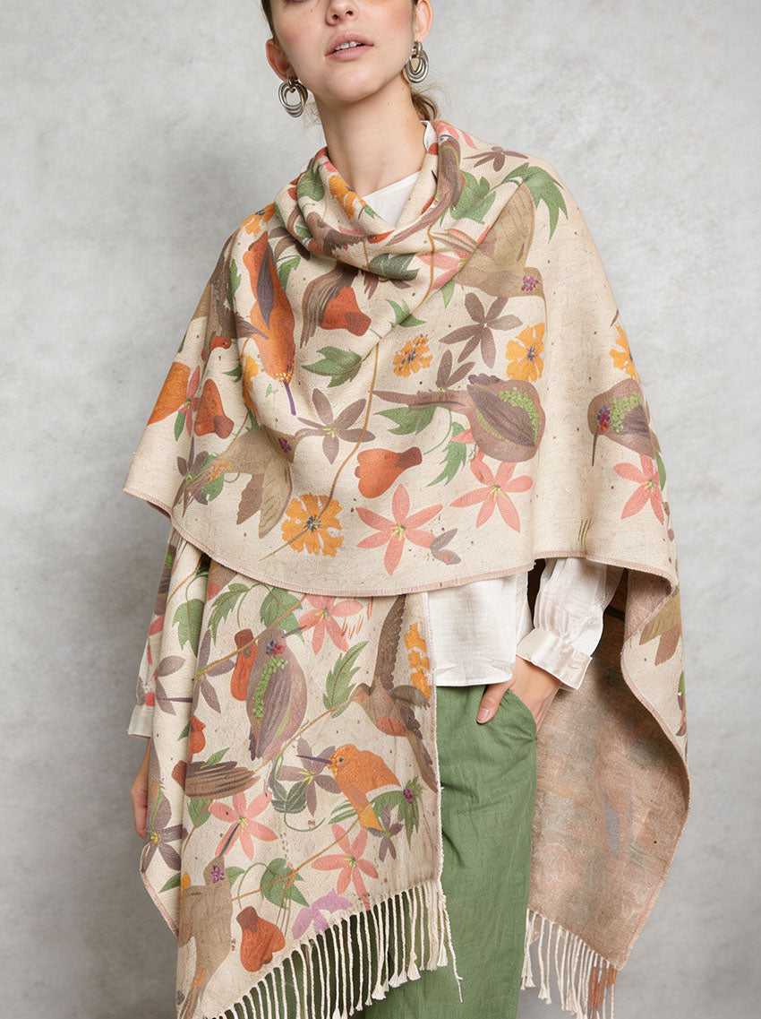 Ruana-Alpaca-Picaflores-de-Chile