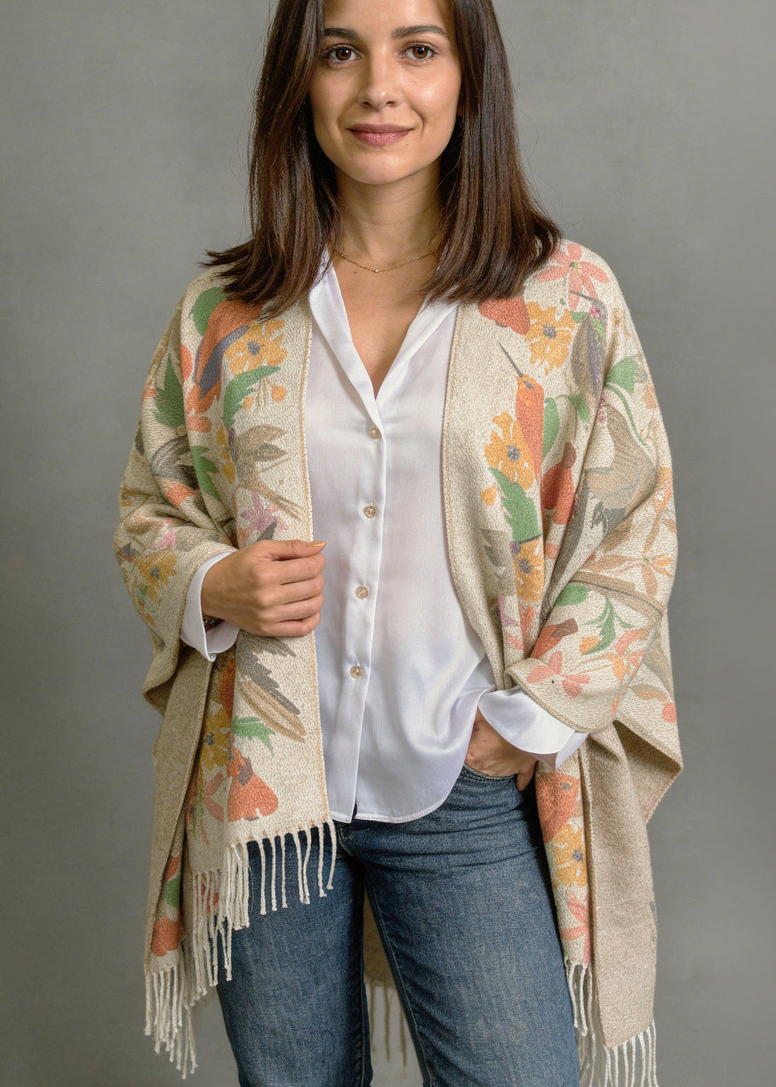 Ruana_Alpaca_Picaflores_de_Chile