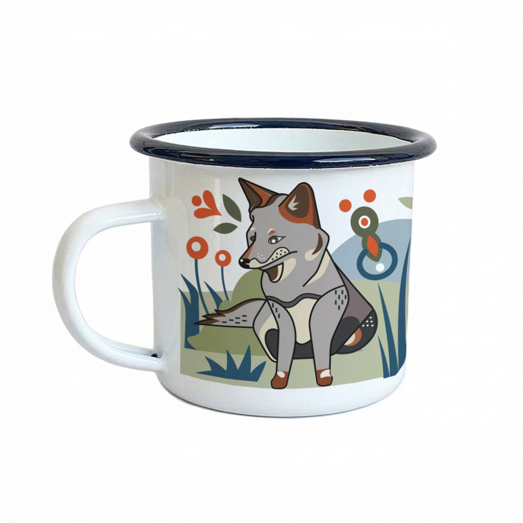 Tazón Enlozado Bosques de Chile Zorro Chilote