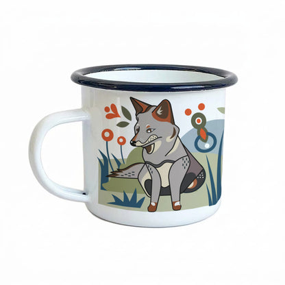 Tazón Enlozado Bosques de Chile Zorro Chilote