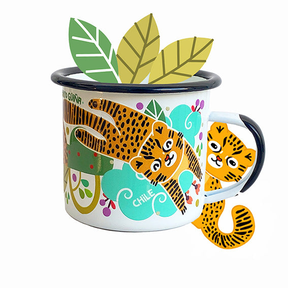 Güiña Kitten Enamel Bowl