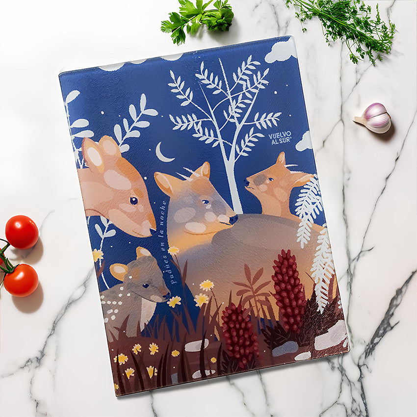 Tabla de Cóctel Pudúes en la noche