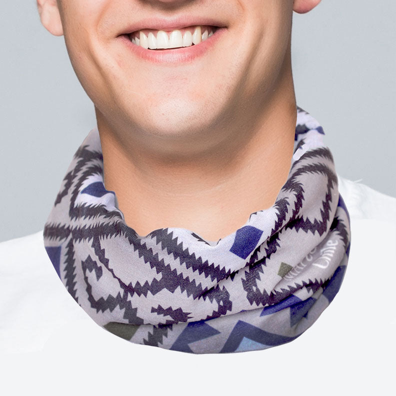 Bandana Textil Mapuche Azul