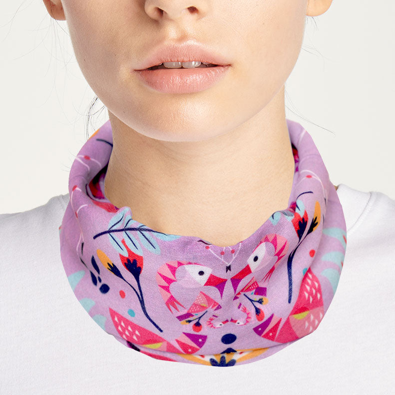 Lilac Flamenco Bandana