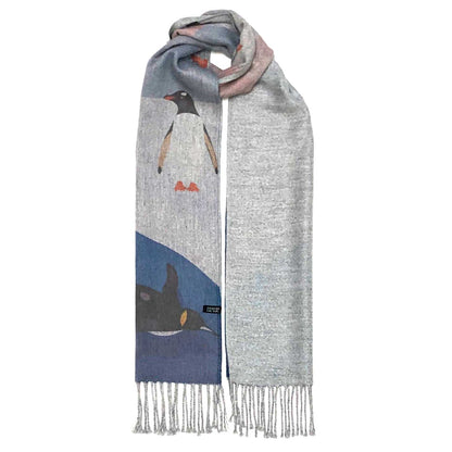 Scarf with Alpaca Penguins of Chile