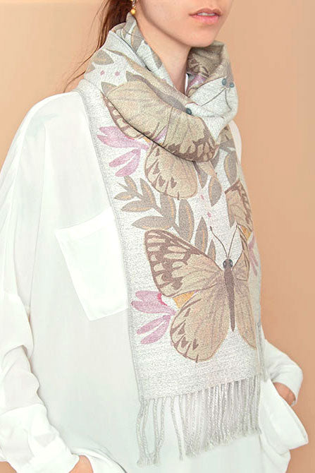 Bufanda-con-Alpaca-Mariposas-chilenas