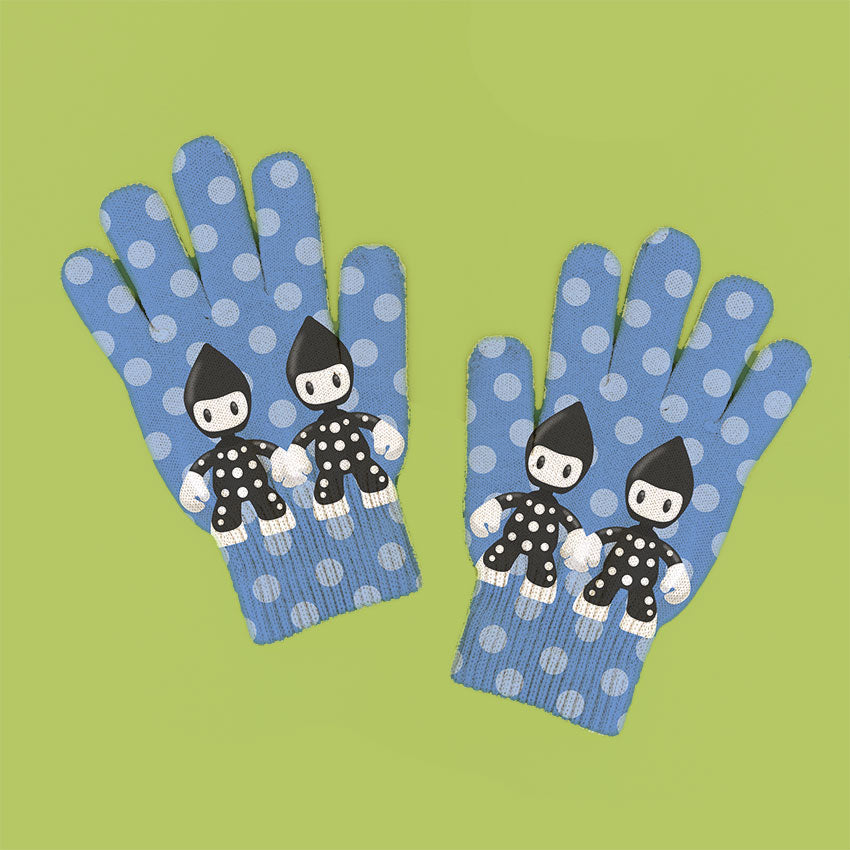 CHILDHOOD PRINT GLOVES selk´nam monkeys