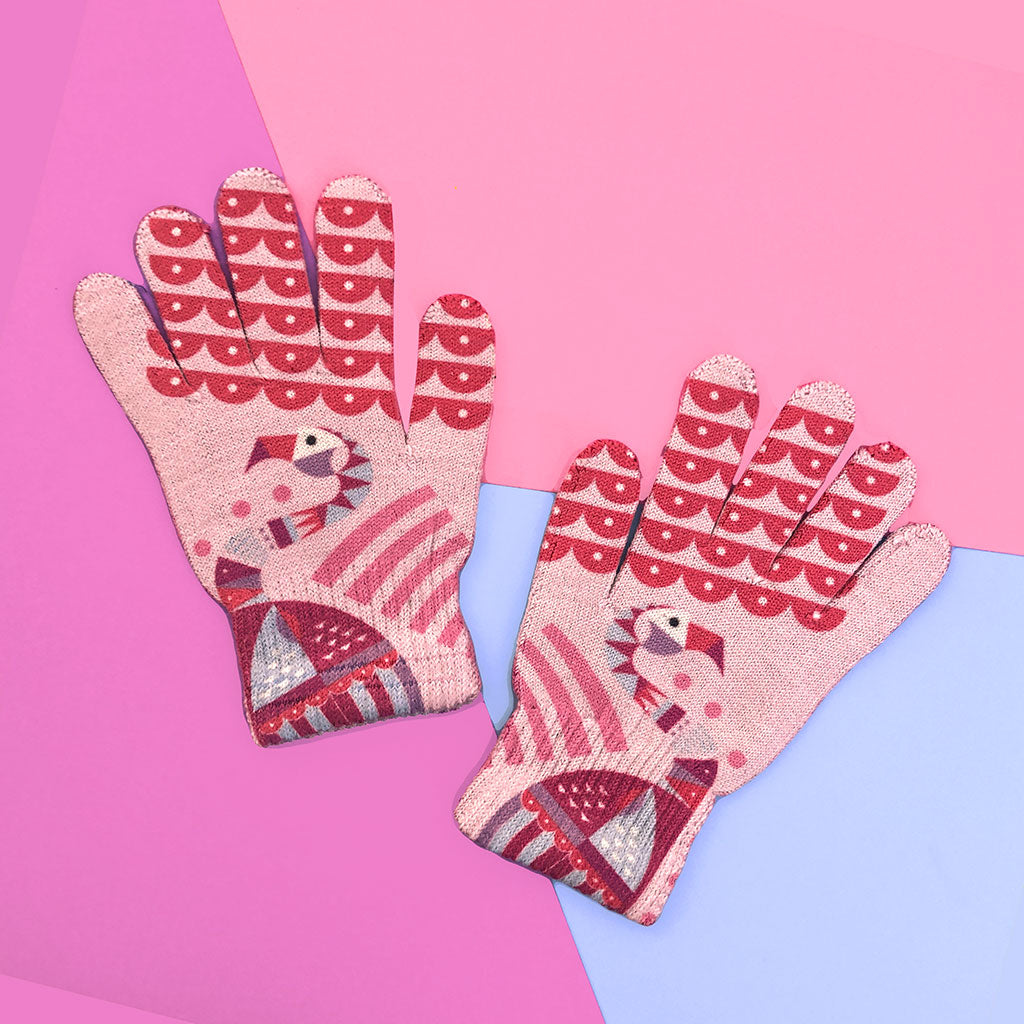 Guantes Print Infancia Flamenco Chileno