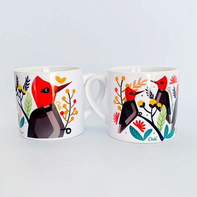 Set x 2 Black Carpenter Coffee Cup