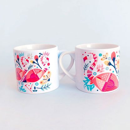 Set x 2 Chilean Flamenco Coffee Cup